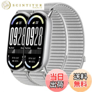 �y���������z[Odejaa] 2�{�Z�b�g �R���p�`�u�� Xiaomi Smart Band 10/9/8 �����o���h mi band 9 �ւ��o���h mi strap 8 �����x���g �i�C���� �҂ݍ��� �f�� �}�W�b�N�e�[�v���� �ϋv�� �e�͐� �L�k�� �_� 