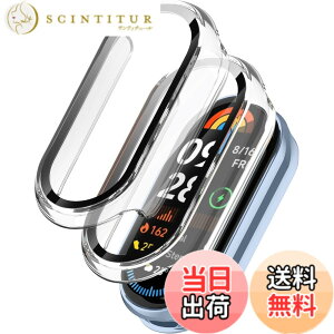 �y���������z�y2�Z�b�g�zXiaomi Smart Band 10 �p �P�[�X �ی�J�o�[ ��̌^ �y�� PC�f�� + �����K���X �X�}�[�g�o���h�p �t�B������̌^�J�o�[ �S�ʕی� ���h�~ �Ռ��z�� ������ �w��h�~ ���t