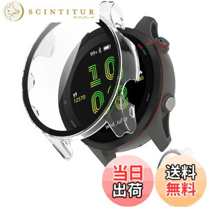 �y���������zINIAYOH For Garmin Forerunner 265/265 Music �J�o�[ �K�[�~�� Forerunner 265/265 Music �ی�P�[�X �����K���X�t�B����+���ϏՌ�PC�t���[�� ���˒ጸ �w��h�~ �y�ʃX�����݌v �F�F�N���A