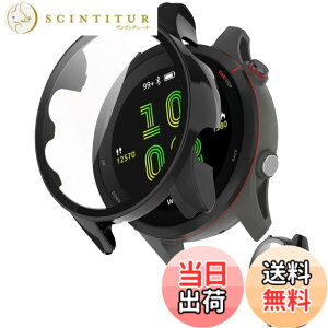 �y���������zINIAYOH For Garmin Forerunner 265/265 Music �J�o�[ �K�[�~�� Forerunner 265/265 Music �ی�P�[�X �����K���X�t�B����+���ϏՌ�PC�t���[�� ���˒ጸ �w��h�~ �y�ʃX�����݌v �F�F�u���b�N