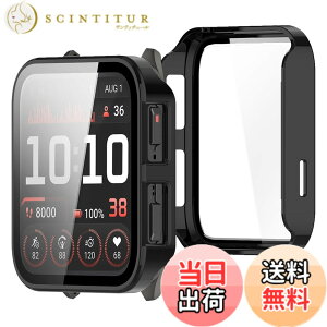 �y���������zBUITFOU For GARMIN Venu X1 �J�o�[ GARMIN(�K�[�~��) Venu X1 �P�[�X�Ή� �����^ PC+�K���X�f�� ��̌^ �S�ʕی� �����^ �����ȒP �ϏՌ� �����ߗ� �w��h�~ ���h�~ �F�F�u���b�N