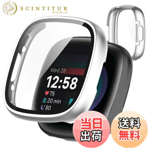 �y���������zTOORQR For Fitbit Sense 2/Versa 4 �P�[�X Fitbit Sense 2/Versa 4 �J�o�[ PC�f�� �J�o�[ �K���X�t�B������̌^ �S�ʕی� �ϏՌ� �y�� �w��h�~ ���h�~ �L�Y�h�~ �h�o ���{���Ɏq�� �F�F�V���o�[