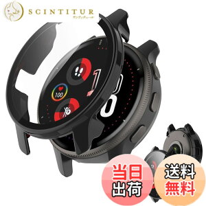 �y���������zJXRICH �Ή� Garmin Venu 3 �P�[�X �Ή� 45mm �y�� PC+�����K���X �K�[�~�� Venu3�p �ی�J�o�[ �����x �����ȒP �ϏՌ� �S�ʕی� venu 3 �p �J�o�[ 45mm �P�[�X�Ή� �F�F�u���b�N�A�T�C�Y�FGAR