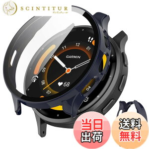 �y���������zJXRICH �Ή� Garmin Venu 3 �P�[�X �Ή� 45mm �y�� PC+�����K���X �K�[�~�� Venu3�p �ی�J�o�[ �����x �����ȒP �ϏՌ� �S�ʕی� venu 3 �p �J�o�[ 45mm �P�[�X�Ή� �F�F�u���[�A�T�C�Y�FGarmin