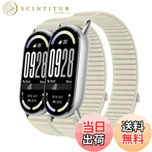 �y���������z[Odejaa] 2�{�Z�b�g �R���p�`�u�� Xiaomi Smart Band 10/9/8 �����o���h mi band 9 �ւ��o���h mi strap 8 �����x���g �i�C���� �҂ݍ��� �f�� �}�W�b�N�e�[�v���� �ϋv�� �e�͐� �L�k�� �_� 