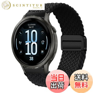 �y���������z[KeeFos] 18mm �o���h Garmin(�K�[�~��) Venu 4 41mm/Venu 3S 41mm/2S/Forerunner 265S/255S/255S Music/Vivoactive 4S 40mm/Vivomove 3S 39mm/Active S/Move 3S �Ή� �����o���h �i�C���� �ґg �ւ��x���g ���C�o�b�N���t