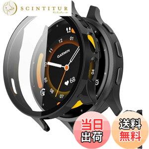 �y���������zINIAYOH For Garmin Venu 2 �J�o�[ �K�[�~�� Venu 2 �ی�P�[�X �����K���X�t�B����+���ϏՌ�PC�t���[�� ���˒ጸ �w��h�~ �y�ʃX�����݌v �F�F�u���b�N�A�T�C�Y�FVenu 3