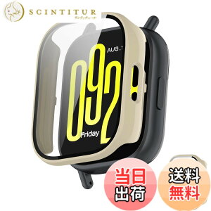 �y���������zINIAYOH For Redmi Watch 5 Lite �J�o�[ �i�V���I�~�jRedmi Watch 5 Lite �ی�P�[�X �����K���X�t�B����+���ϏՌ�PC�t���[�� ���˒ጸ �w��h�~ �y�ʃX�����݌v �F�F�z���C�g�A�T�C�Y�F5 Active