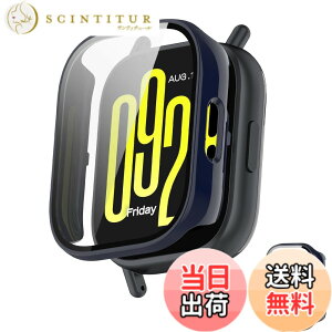 �y���������zINIAYOH For Redmi Watch 5 Lite �J�o�[ �i�V���I�~�jRedmi Watch 5 Lite �ی�P�[�X �����K���X�t�B����+���ϏՌ�PC�t���[�� ���˒ጸ �w��h�~ �y�ʃX�����݌v �F�F�u���[�A�T�C�Y�F5 Active