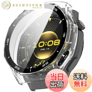 �y���������zINIAYOH For HUAWEI WATCH GT 4 46mm �J�o�[ �t�@�[�E�F WATCH GT 4 46mm �ی�P�[�X �����K���X�t�B����+���ϏՌ�PC�t���[�� ���˒ጸ �w��h�~ �y�ʃX�����݌v �F�F�N���A�A�T�C�Y�FGT 6 Pro 46m