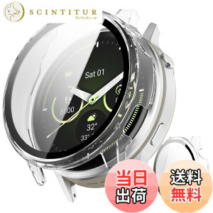 �y���������zINIAYOH For Garmin Venu 2 �J�o�[ �K�[�~�� Venu 2 �ی�P�[�X �����K���X�t�B����+���ϏՌ�PC�t���[�� ���˒ጸ �w��h�~ �y�ʃX�����݌v �F�F�N���A�A�T�C�Y�FVenu 4 45mm