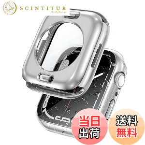 �y���������zJUNOVA Apple Watch �t���J�o�[�ی�P�[�X 2in1 ��d�\�� �h�� �ϏՌ� �����ߗ��K���X PC�f�� �S���f���Ή� �F�F�V���o�[�A�T�C�Y�F45mm