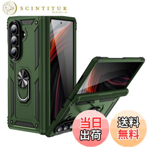 �y���������zEDu Samsung Galaxy Z Fold7�P�[�X �M�����N�V�[�[�b�g�t�H�[���h7�P�[�X �����O�t��/�����Y�ی�/�X�^���h�@�\/�q���W�ی�/����/�S�g�ی�/�ϏՌ�/�������/���E�����h�~ Fold7 5G�J�o�[ (