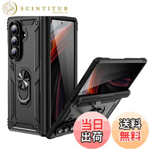 �y���������zEDu �M�����N�V�[�[�b�g�t�H�[���h7�P�[�X Galaxy Z Fold7 �P�[�X �����O�t�� �X�^���h�@�\ �q���W�ی� �ϏՌ� ���� ���h�~ �����Y�ی� �����h�~ �u���b�N �F�F2-fold7�u���b�N