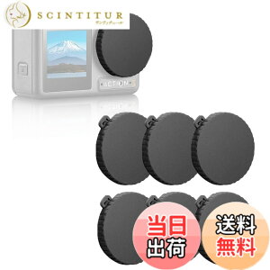 �y���������z�����Y�L���b�v 6�� For DJI Osmo Action 4/Action 3/Action 5 pro �A�N�Z�T���[ �ėp �����Y�J�o�[ ���h�~ �h�o ����h�~ �����Y �p �ی�J�o�[ �F�F�u���b�N