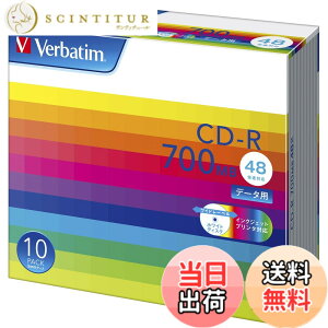 �y���������z�o�[�x�C�^���W���p��(Verbatim Japan) 1��L�^�p CD-R 700MB �F�F�z���C�g�A�T�C�Y�F10��(�v���P�[�X)