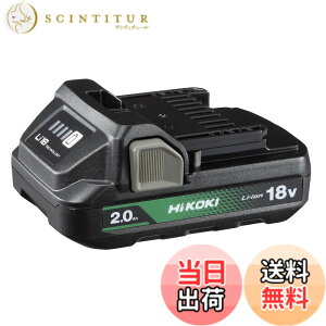 �y���������zHiKOKI(�n�C�R�[�L) iKOKI 18V 2.0Ah ���^���`�E���C�I���d�r �c�ʕ\�������v�t�� �≷�� UL18DC UL18DD UL18DBA�Ή� BSL1820M 0037-7795