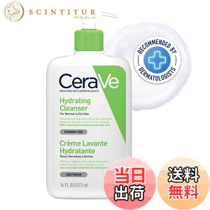 �y���������zCeraVe Hydrating Cleanser for Normal to Dry Skin 473ml with Hyaluronic Acid & 3 Essential Ceramides �F�F�����A�T�C�Y�F473 ml (Pack of 1)