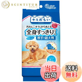 【送料無料】エリエールPet キミおもい 全身すっきりシート 小型犬用 28枚 色：白