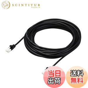 �y���������z�G���R�� LAN�P�[�u�� CAT6A �F�F�u���b�N�A�T�C�Y�F10m