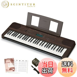 �y���������z���}�n �|�[�^�u���L�[�{�[�h 61���� �u���b�N PSR-E360B �֗��ȃ��b�X���@�\��^�b�`���X�|���X�𓋍� �F�F�_�[�N�E�H���i�b�g��