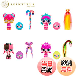 �y���������zPop Pop Hair Surprise 4�p�b�N 3-in-1 POP �y�b�g �����O�u���V�\�Ȗ� (�X�^�C���͈قȂ�ꍇ������܂�) �T�C�Y�F12 Piece Set