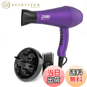 �y���������zJINRI �h���C���[ hair dryer �w�A�h���C���[ 1200W �m�Y���t�� 6�i�K���������ʒ��� ���� �啗�� �}�C�i�X�C�I�� �l�C �ƒ�p/���s�p �܂��ݕs�� JINRI-104 �F�F���F