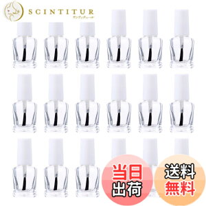 �y���������zTOVINANNA �l�C�� �{�g�� �� �}�j �{�g�� 5ml �G�i�����{�g�� 20�{�� ���� �K���X�� �l�C����{�g�� �l�ߑւ� �������{�g�� �F�FTransparent color�A�T�C�Y�F6x2x2cm