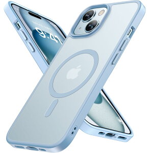 �y���������zMiracase iPhone13/14/15 /16/17�P�[�X�yMagsafe�Ή��E�ČR�K�i�z�ϏՌ��A���h�~�A���΂ݖh�~�A�����Ĕ��ɗD�����f�U�C���A�����{�^���A�}�b�g�A�t���X�g �F�F���F�A�T�C�Y�FiPhone 15