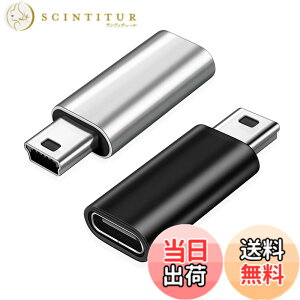 �y���������zLeTradeJP USB C to �~�j USB �A�_�v�^�[ 2�p�b�N USB C (���X) Mini USB (�I�X)�A�_�v�^�[ USB Mini B�I�Xto USB C �ϊ��R�l�N�^ �[�d�ƃf�[�^�]�� �ϊ��A�_�v�^�[ (�V���o�[+�u���b�N)