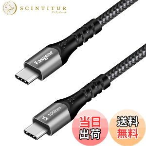 �y���������zFasgear USB C-C�P�[�u��(1m�A�u���b�N) USB 3.1 Type C Gen 2�}���[�d�P�[�u���A100W�d�͋����A10Gbps�f�[�^�]���A4K@60Hz�r�f�I�o�́AType-C�f�o�C�X�����Oculus Quest�Ή�