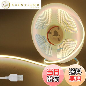 �y���������z�N���A�q���iClearhill�j5V ��5mm COB LED�X�g���b�v���C�g 1M �����F 3000K 400LEDs/M 8W/M�ACRI90�A800lm ���b�L���H���ʃp�l�����C�g�X�g���b�v ��h��IP20 1M USB�X�C�b�`�P�[�u�� DIY �ƒ�̃C