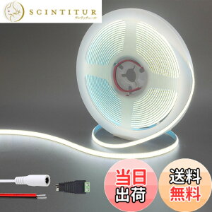 �y���������z�N���A�q���iClearhill�j12V 5mm�� COB LED�X�g���b�v���C�g�i�d���ʔ��j 5M �����F 6500K 400LEDs/M�A5521DC���X�R�l�N�^�[�t���A10W/M�ACRI90�A���b�L���H���ʃp�l�����C�g�X�g���b�v�AIP20�i