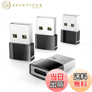 �y���������zSyntech DrivePower USB - USB C�A�_�v�^�[ LED���C�g�t�� 4�p�b�N Type C���X-USB�I�X�R���o�[�^�[ �[�d��A�_�v�^�[ MagSafe Apple Watch S9/8/SE/Ultra iPhone 15 Pro Max AirPods�Ή� �u���b�N