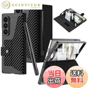 �y���������zFODDOM Galaxy Z Fold6�P�[�X �M�����N�V�[z �t�H�[���h6�P�[�X �ϏՌ�/����h�~/������� ���U�[/�蒠�^/�X�^���h�@�\/�J�[�h���[ �����Y�ی� Fold6�p�S�g�ی� (�J�[�{���t�@�C�o�[)