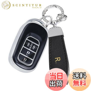 �y���������z[YANMW] N-BOX �J�X�^�� JF5 JF6 �L�[�P�[�X �K���z���_ �V�^�X�e�b�v���S�� �L�[�J�o�[ NBOX JF5 JF6 �V�r�b�N ZR-V ���F�[�� �L�[�z���_�[ TPU �����X���C�h�h�A (�V���o�[�u���b�N)