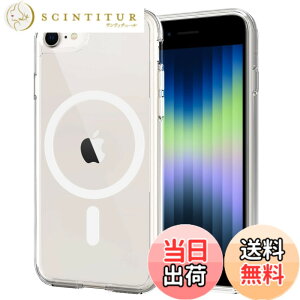 �y���������ziPhone SE3 �P�[�X �N���A MagSafe�Ή� ���y�� iPhone SE2 �P�[�X iPhone7 iPhone8 �p �J�o�[ ���ϖh�~ TPU+PC �o���p�[ �ϏՌ� ���菝�h�~ ���C�����X�[�d�Ή� PinLiSheng�C�N���A