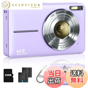 �y���������zLecran �f�W�^���J���� �f�W�J�� 4400����f 1080P����B�e �I�[�g�t�H�[�J�X AF�@�\ HD�J���� ��u���␳ �y�� �g�ѕ֗� USB C�[�d 2.4�C���`IPS��� 32g�������[�J�[�h�t�� ��