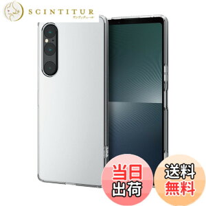 �y���������z�G���R�� Xperia 1 V (SO-51D / SOG10) �P�[�X �ϏՌ� ���d�x �n�C�u���b�h�f�� ���C�����X�[�d�Ή� �X�g���b�v�z�[���t�� �ו��܂��k���Ƀt�B�b�g����ɂݐ݌v �N���A PM-X231HVCKCR