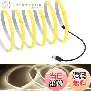 �y���������zRYE COB �e�[�v���C�g1m �����F4000K 5V TYPE C �ڑ��P�[�u��LED�X�g���b�v���C�g 5mm���t���L�V�u�� �����x LED���C�g�e�[�v 320LEDs/m 180°����CRI=90 ���ʃe�[�v�ό`�\ �ؒf�\ �f�X�N�A
