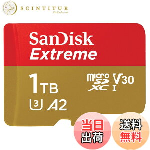�y���������zSanDisk MicroSDXC UHS-I Card 1TB Extreme Ultra High Speed Type (Read Up to 190MB/s / Write Up to 130MB/s) SanDisk Extreme SDSQXAV-1T00-GN6MN