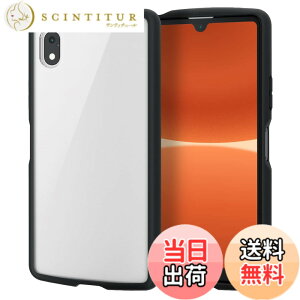 �y���������z�G���R�� Xperia Ace III (SO-53C / SOG08) �P�[�X �J�o�[ �n�C�u���b�h TOUGH SLIM LITE �d�x8H �ϏՌ� �w�ʃN���A �X�g���b�v�z�[���t �u���b�N PM-X223TSLFCBK