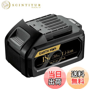 �y���������z���V(Takagi) EARTH MAN Infini-Link 18V��p�o�b�e���[�p�b�N USB�o�͕t�� 3.0Ah BP-180LiGB