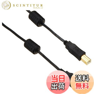 �y���������z�G���R�� USB�P�[�u�� �yB�z USB2.0 (USB A �I�X to USB B �I�X) �t�F���C�g�R�A�t 2m �u���b�N U2C-BF20BK