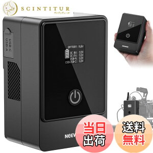 �y���������zNEEWER �~�jV�}�E���g�o�b�e���[ 6800mAh 99Wh 14.5V �~�jV���b�N�d�r PD 65W �o���� Type C �}���[�d D Tap/BP/USB A/�f���A��DC�|�[�g/OLED�f�B�X�v���C�t�� �J����/�J���R�[�_�[/���j�^�[/�r�f