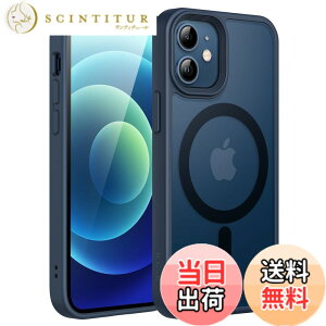 �y���������zJETech iPhone 12 mini 5.4�C���`�p �}�O�l�b�g �P�[�X MagSafe�ɑΉ� �������̃}�b�g�w�� ���^ �ϏՌ� �J�o�[ (�X�g�[���u���[)