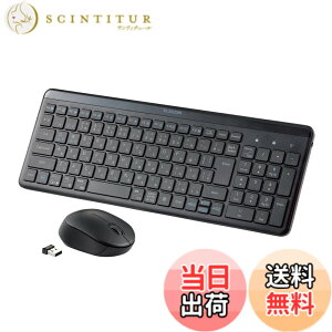 �y���������z�G���R�� ���C�����X�L�[�{�[�h ���� 2.4GHz �É� �e���L�[�t 5�{�^���É��}�E�X�Z�b�g ���^�R���p�N�g Windows ChromeOS macOS�Ή� �u���b�N TK-QT30DMCBK