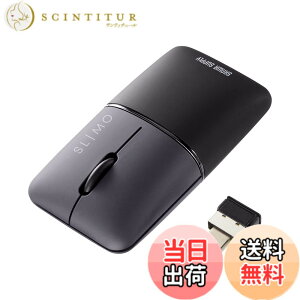 �y���������z�T�����T�v���C(Sanwa Supply) �É����C�����X�u���[LED�}�E�X SLIMO (�[�d���EType-C�E�u���b�N) MA-WCBS310BK