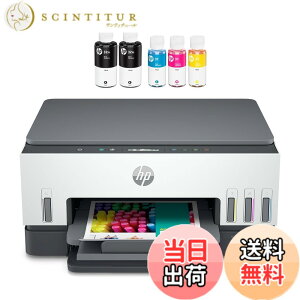 �y���������zHP �v�����^�[ HP Smart Tank 6005 ��e�ʃC���N�^���N�� 2023�N���f�� A4�J���[�C���N�W�F�b�g�����@ �O�ʋ��� �������ʈ�� �O���[ �X�}�[�g�^���N