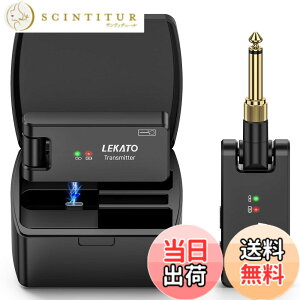 �y���������zLEKATO �M�^�[ ���C�����X �M�^�[���C�����X�V�X�e�� ws-100 ���C�����X �x�[�X �G���L�M�^�[ ����M�@ 3.5mm��6.35mm ���m�����v���O�t�� 2.4GHz 4�`�����l�� USB�[�d �y�� �R���p�N�g 190